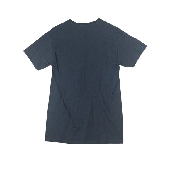 DISNEY MARVEL Captain America Graphic Shirt Mens SZ M Navy Short Sleeve Avengers - Picture 2 of 6